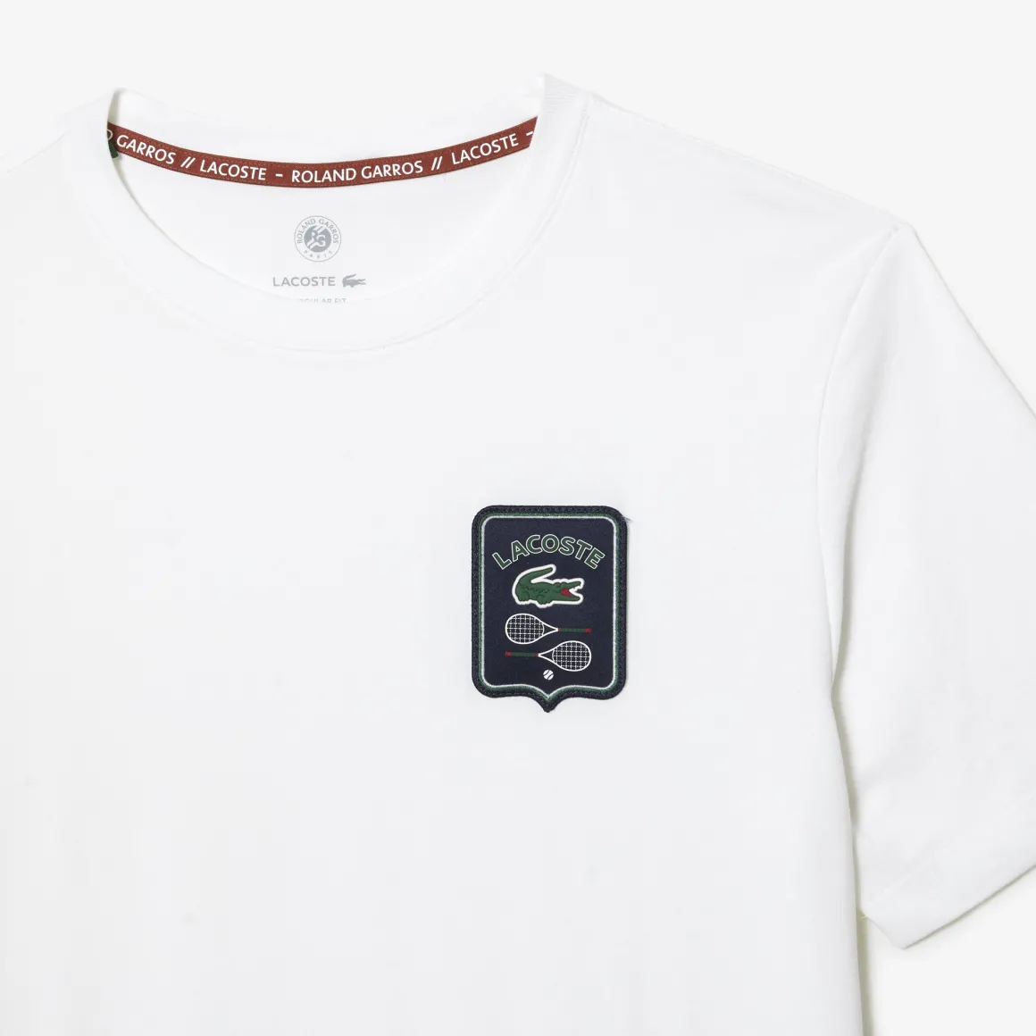 tshirt_homme_lacoste_pour_rolandgarros__blanc_4.webp Roland-Garros T-shirts-T-shirt Homme Lacoste pour - Blanc