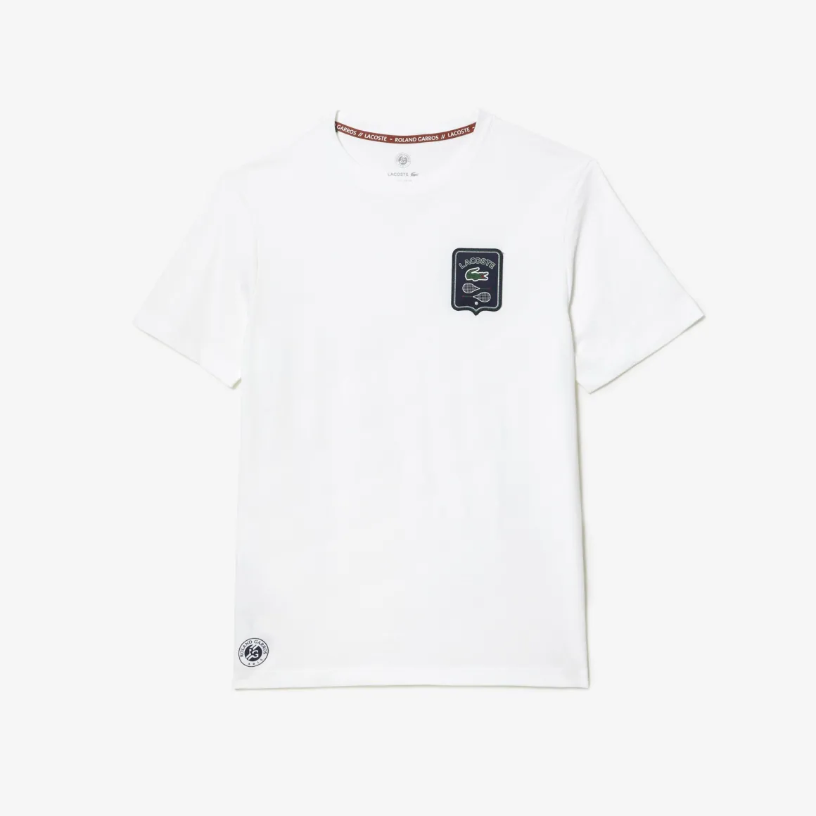 tshirt_homme_lacoste_pour_rolandgarros__blanc_6.webp Roland-Garros T-shirts-T-shirt Homme Lacoste pour - Blanc