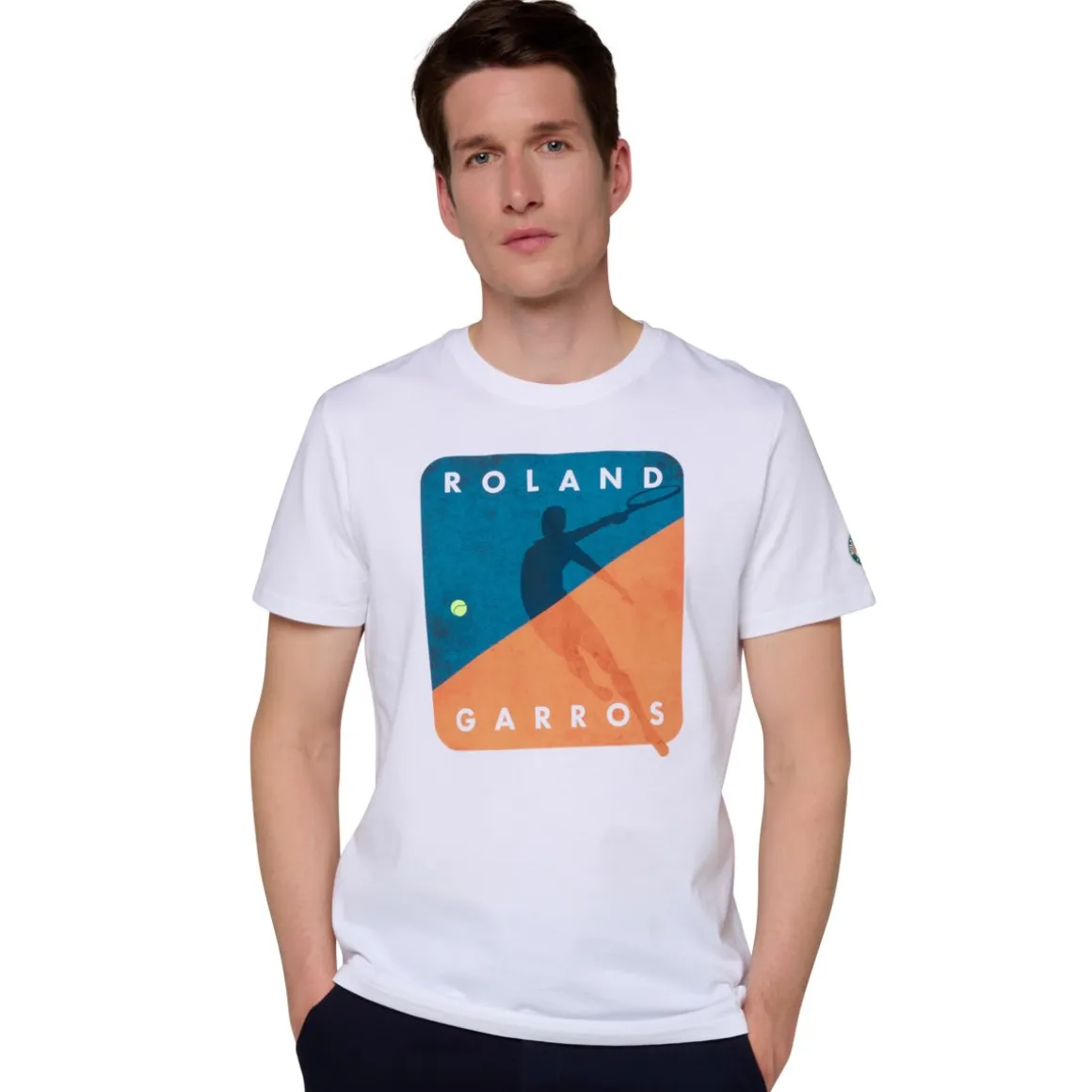 Roland-Garros T-shirts-T-shirt Joueur Homme - Blanc