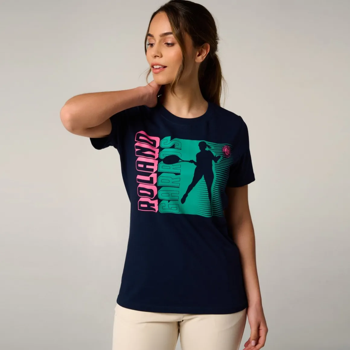 Roland-Garros T Shirts & Débardeurs-T-shirt Joueuse femme - Marine