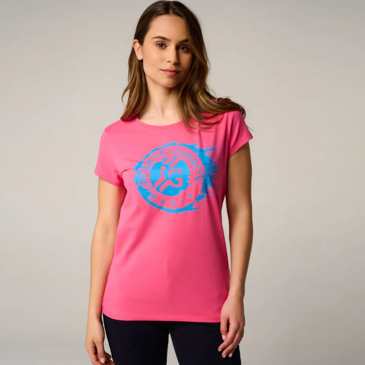 Roland-Garros T Shirts & Débardeurs-T-shirt Logo femme - Rose