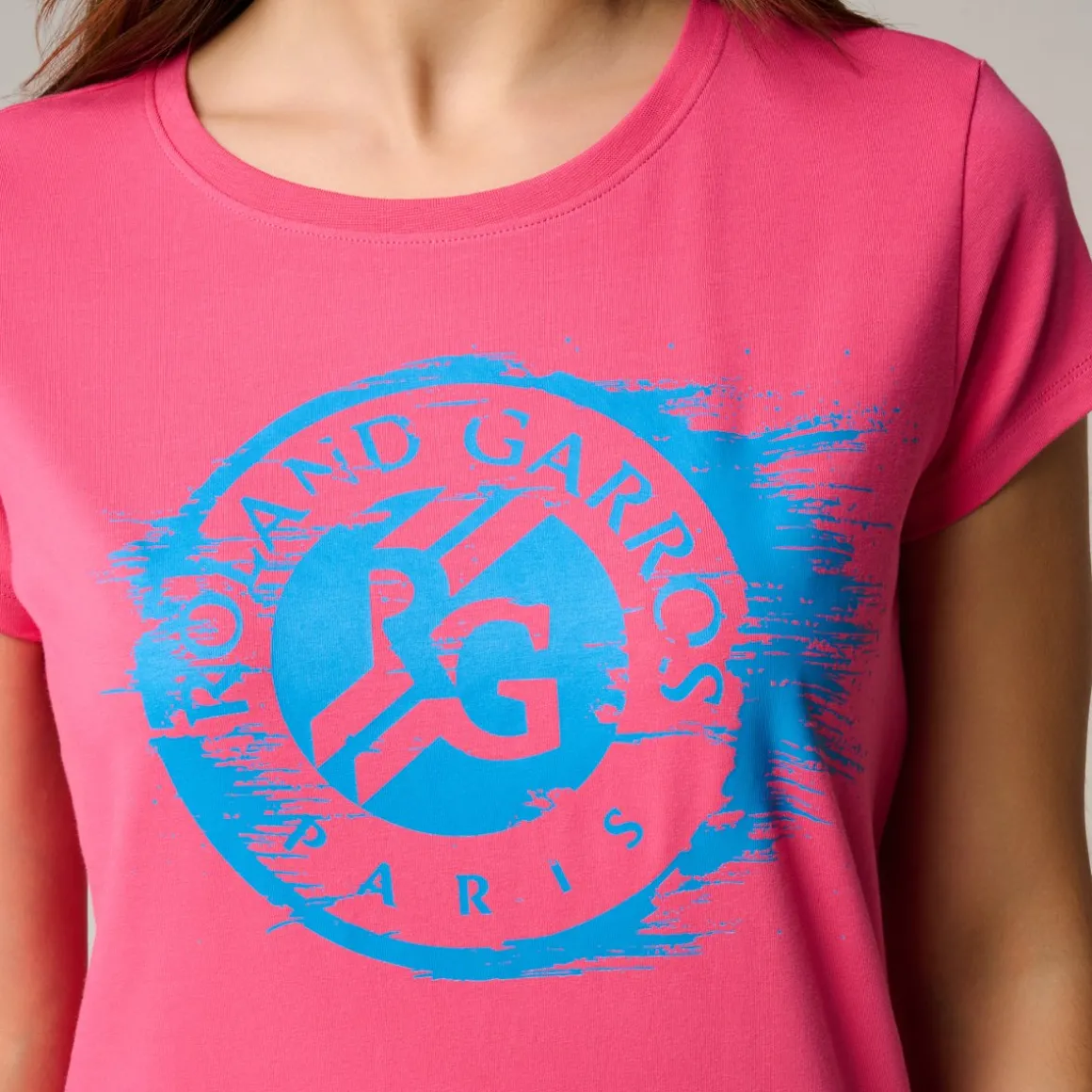 Roland-Garros T Shirts & Débardeurs-T-shirt Logo femme - Rose