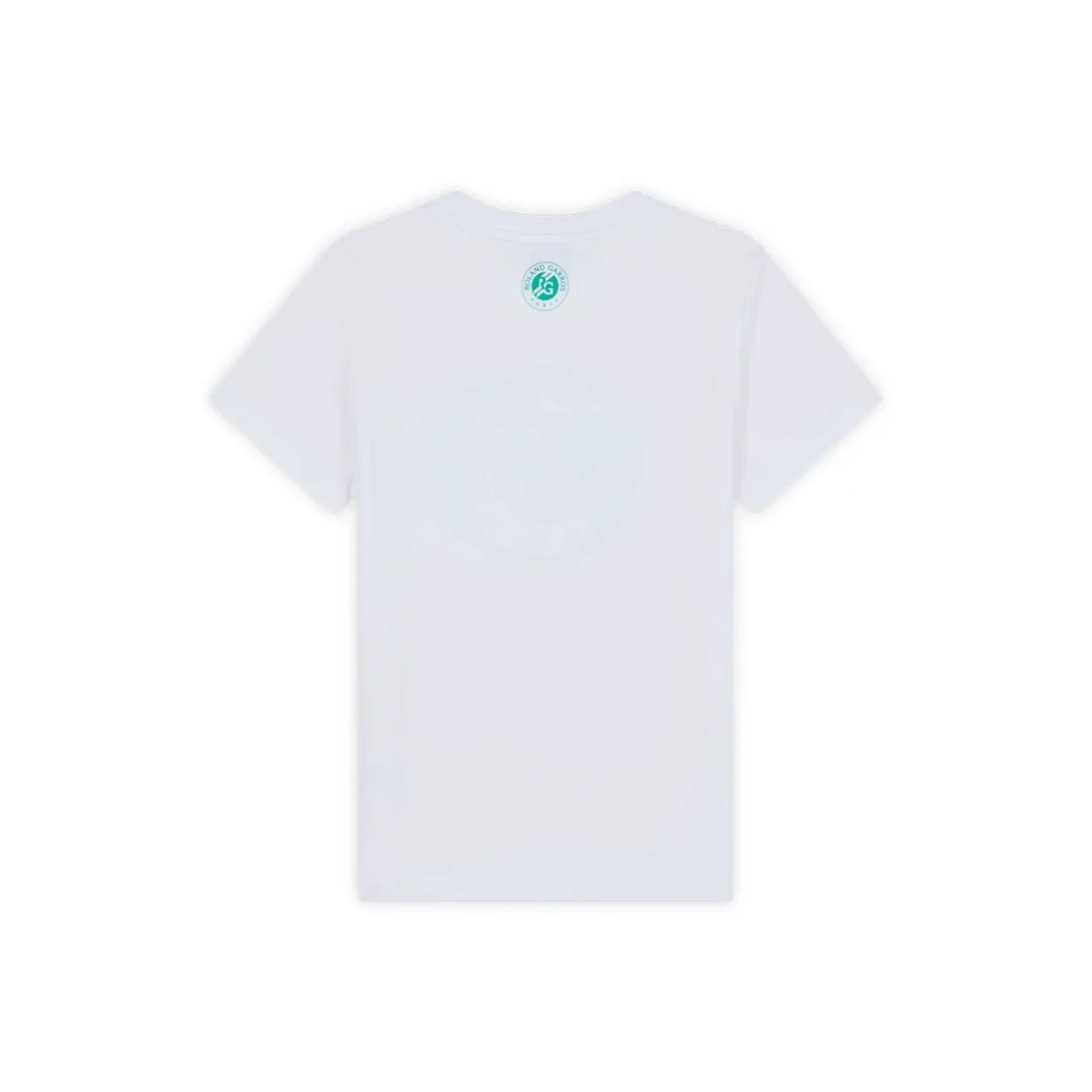 Roland-Garros Hauts-T-shirt Logo garçon - Blanc