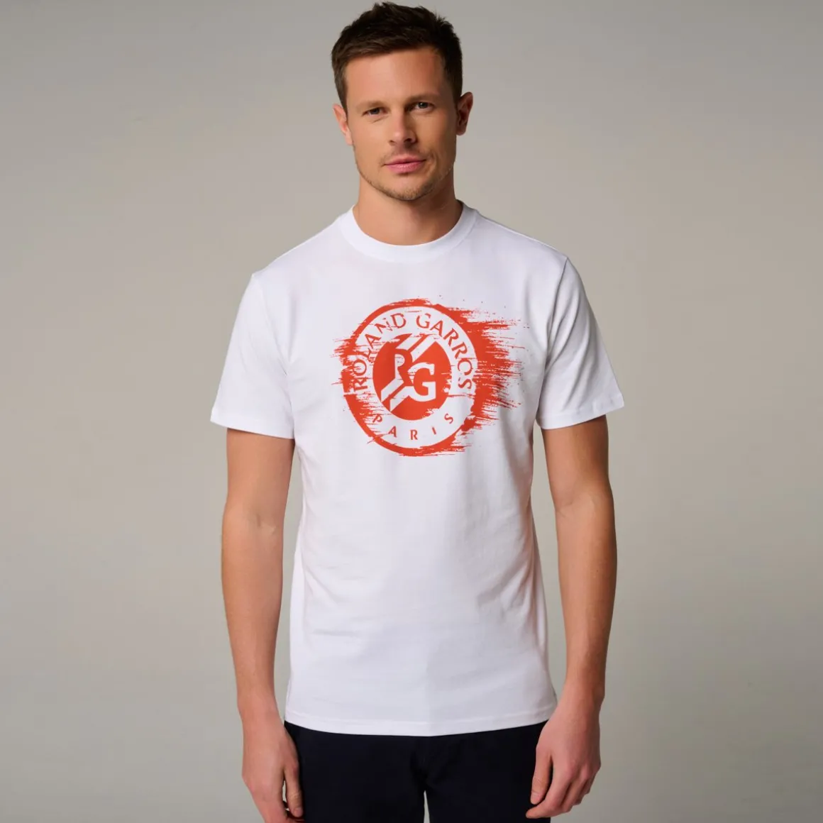Roland-Garros T-shirts-T-Shirt Logo homme - Blanc