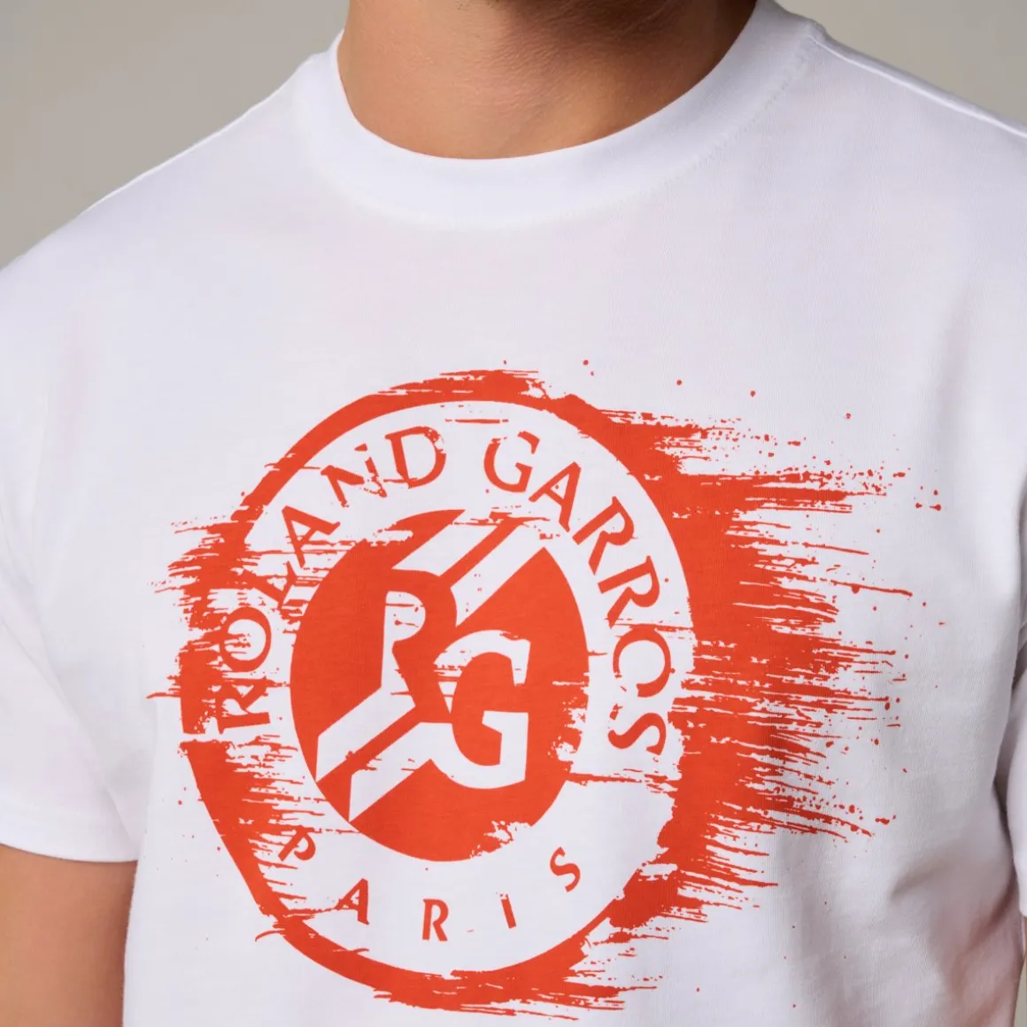 Roland-Garros T-shirts-T-Shirt Logo homme - Blanc