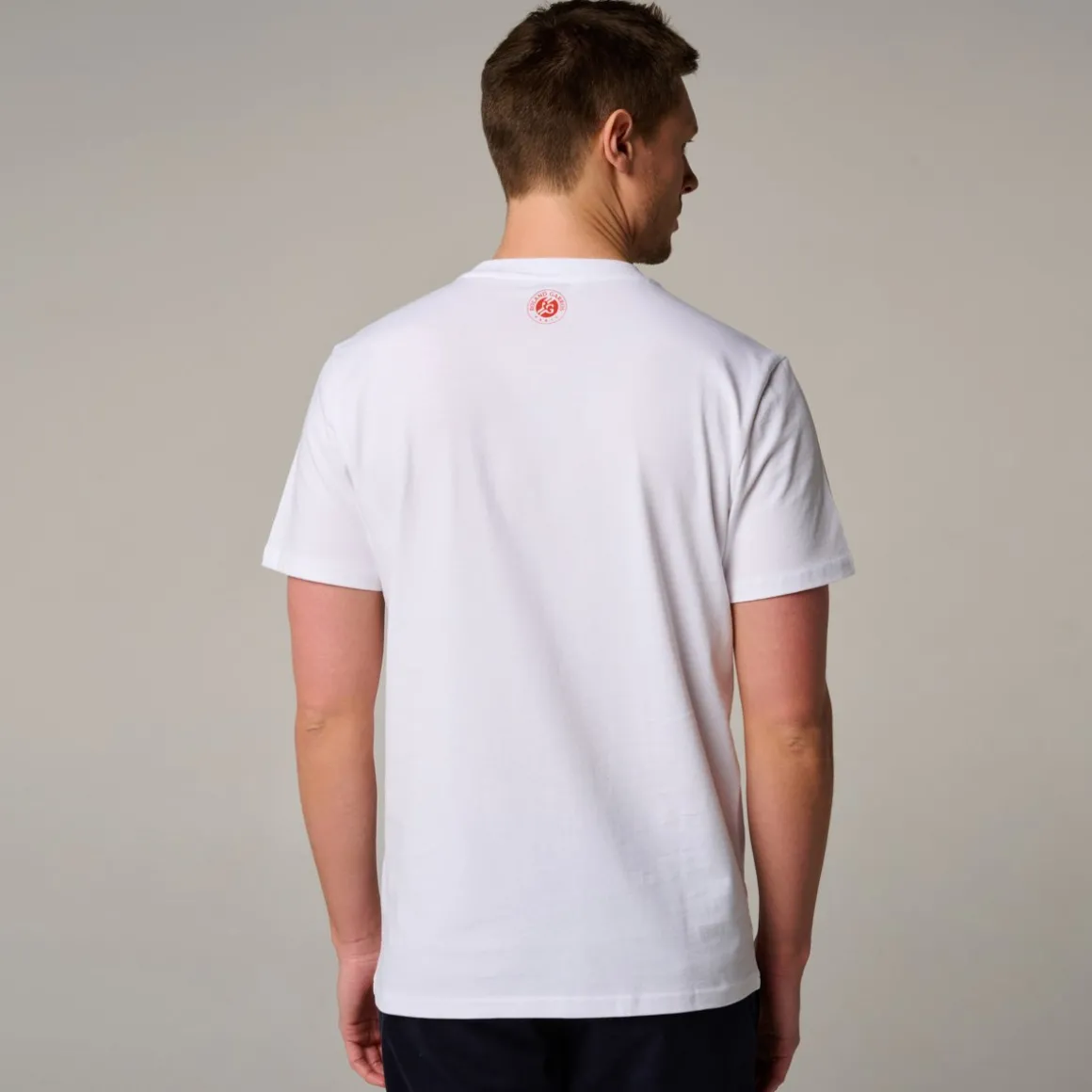 tshirt_logo_homme_rolandgarros__blanc_4.webp Roland-Garros T-shirts-T-Shirt Logo homme - Blanc