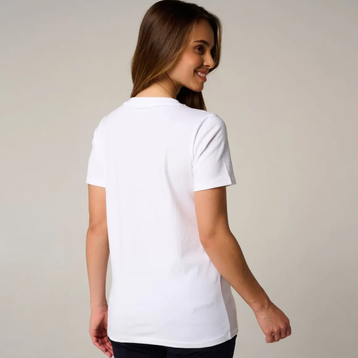 tshirt_signature_femme_rolandgarros__blanc_3.webp Roland-Garros T Shirts & Débardeurs-T-Shirt Signature femme - Blanc