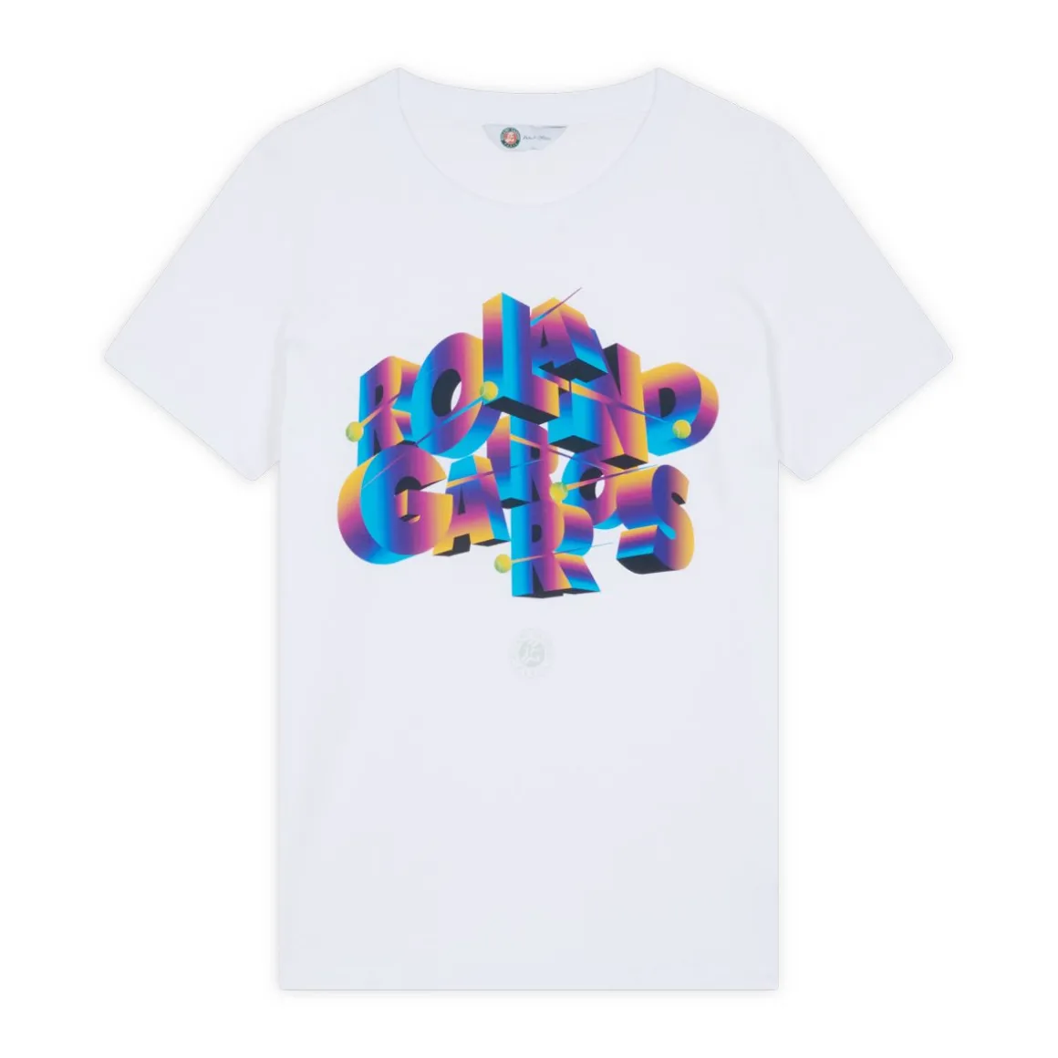 tshirt_signature_femme_rolandgarros__blanc_4.webp Roland-Garros T Shirts & Débardeurs-T-Shirt Signature femme - Blanc