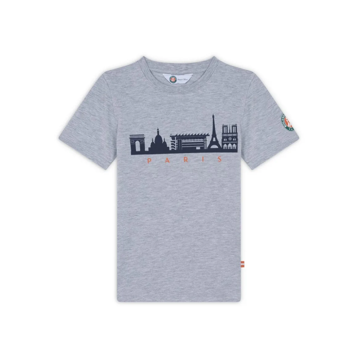 Roland-Garros Hauts-T-shirt Skyline garçon - Gris