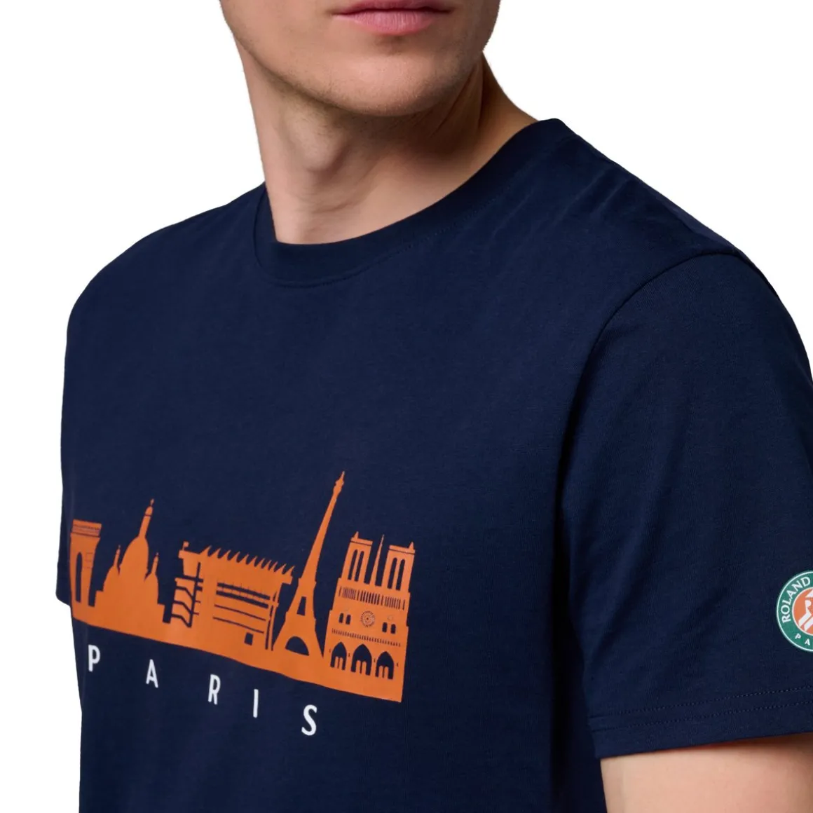 Roland-Garros T-shirts-T-shirt Skyline homme - Marine