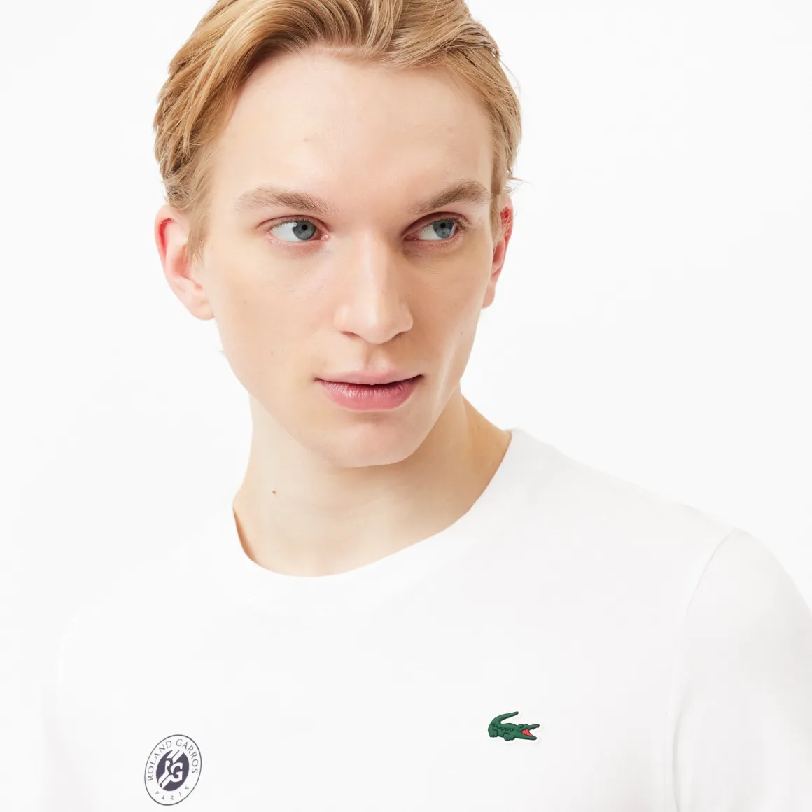 Roland-Garros T-shirts-T-shirt tennis homme Ultra-Dry Sport Édition Lacoste x Roland Garros