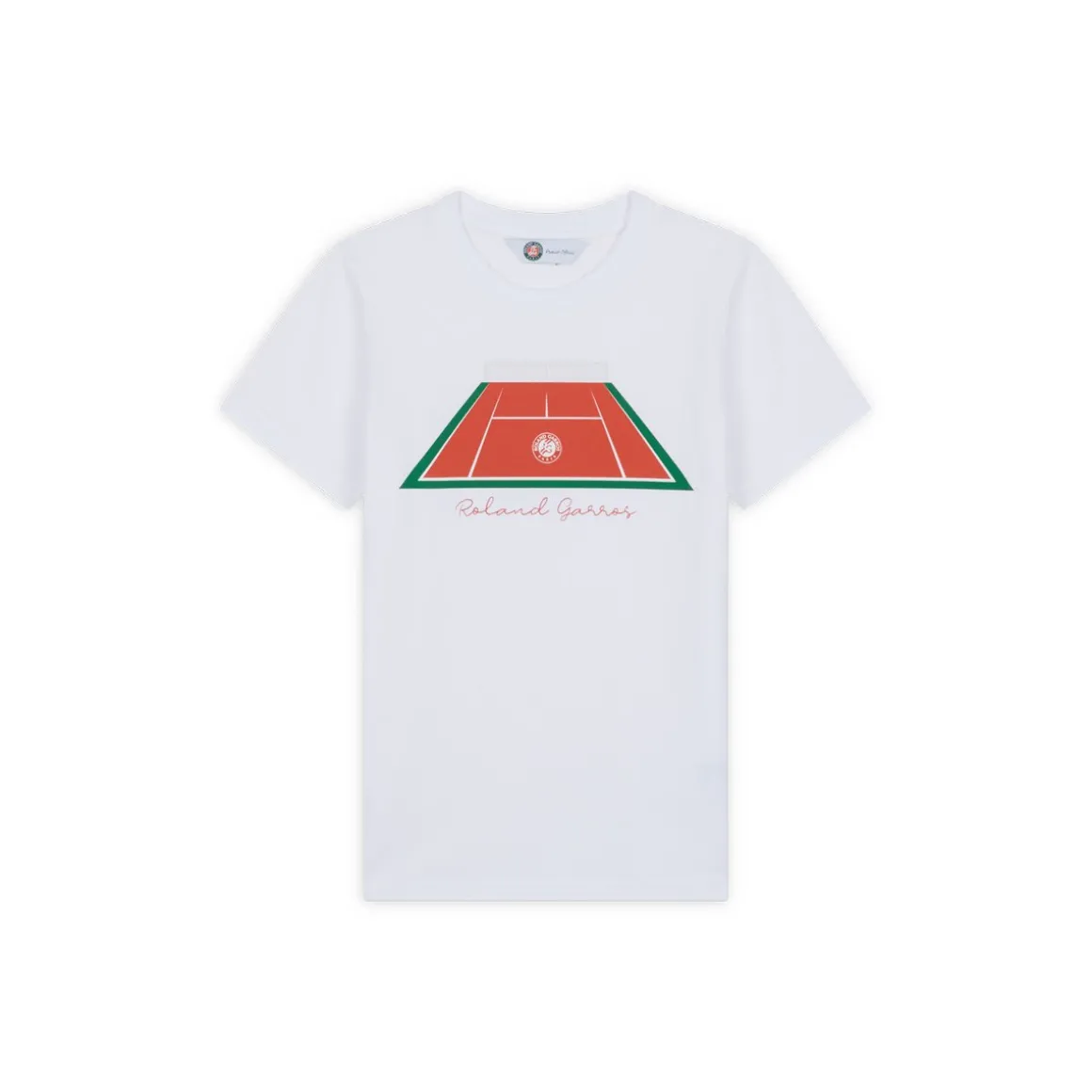 Roland-Garros Hauts-T-Shirt Terrain garçon - Blanc