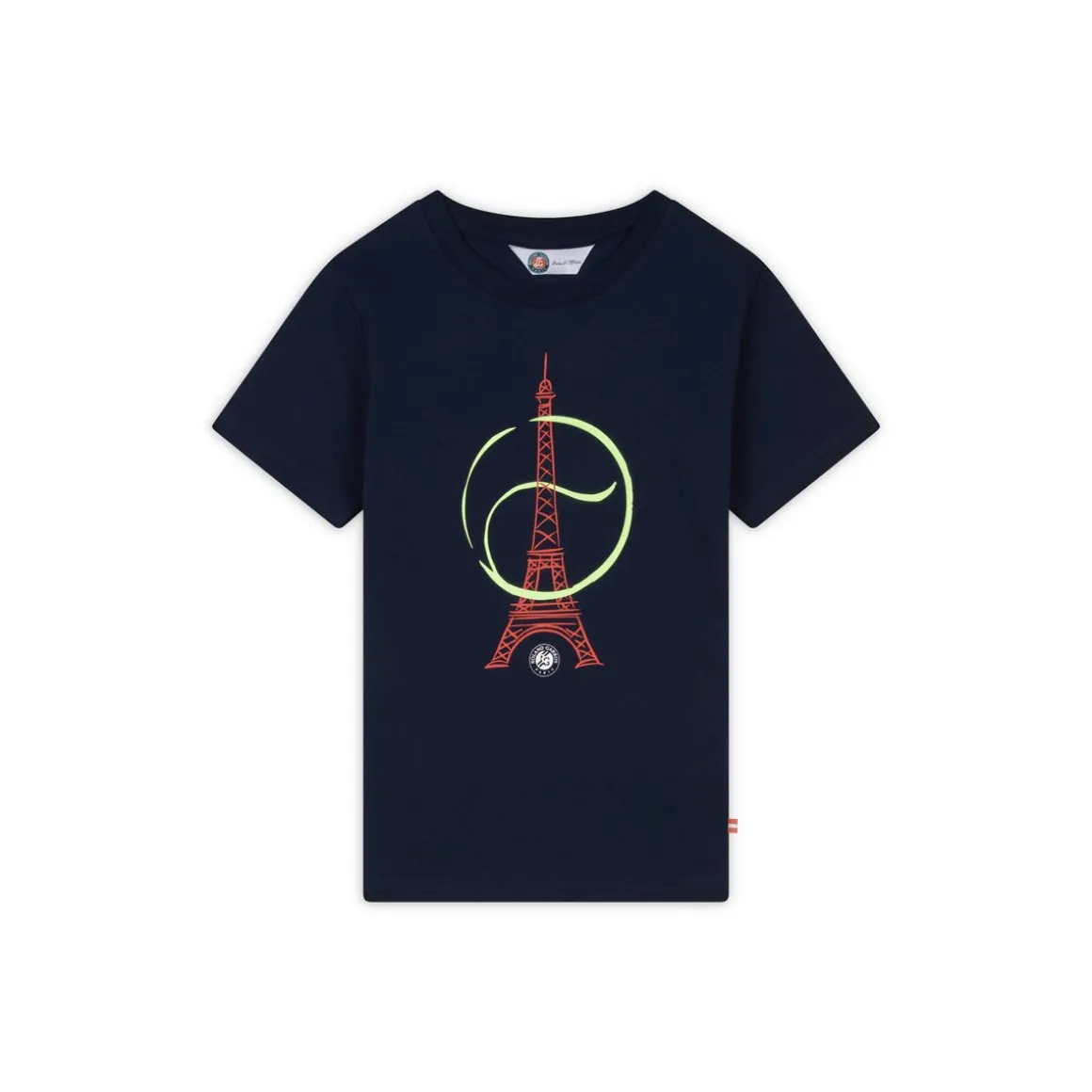 Roland-Garros Hauts-T-shirt Tour Eiffel Garçon- Marine