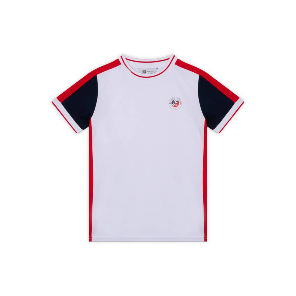 Roland-Garros Hauts | Hauts-T-shirt Tricolore enfant - Blanc