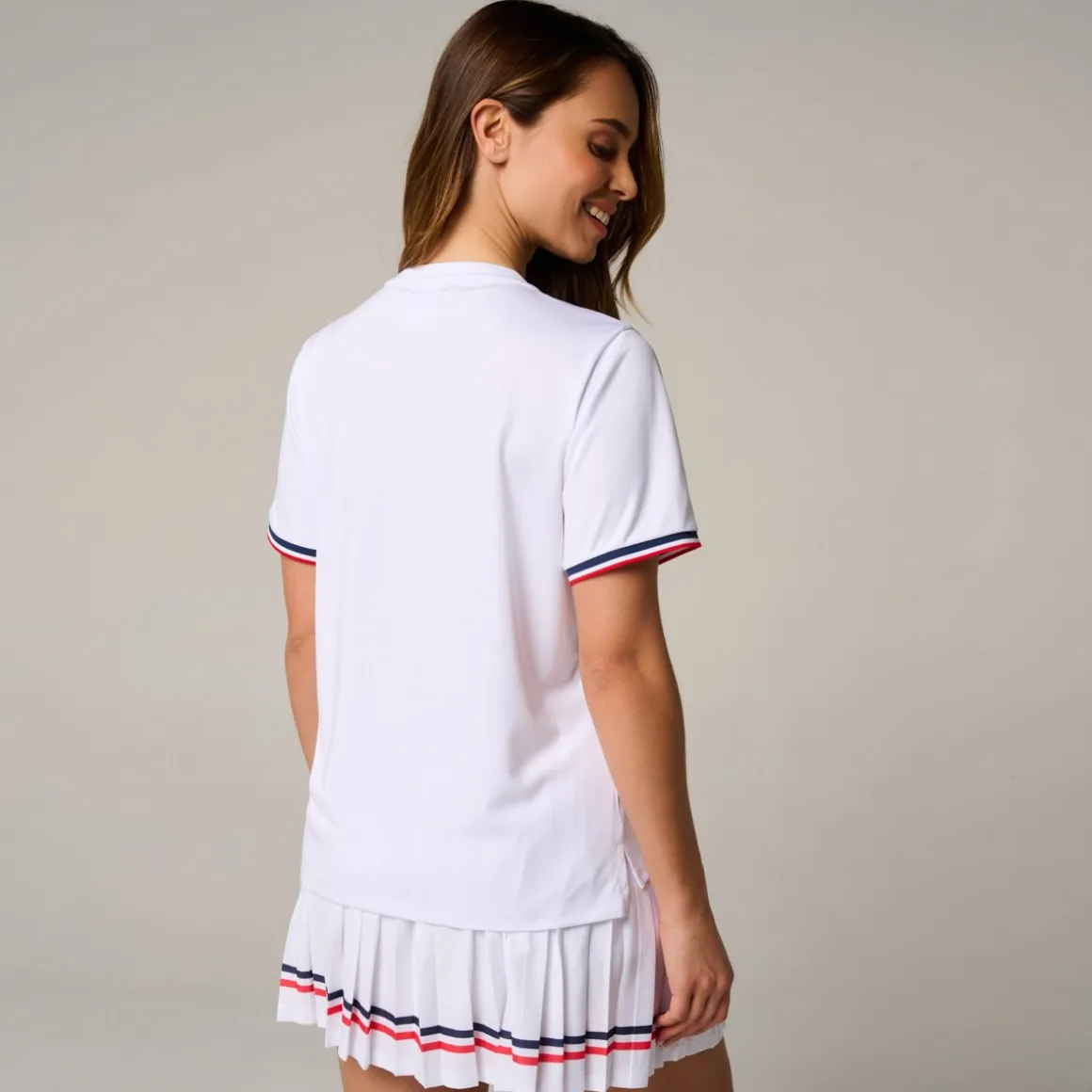 tshirt_tricolore_femme_rolandgarros__blanc_3.webp Roland-Garros T Shirts & Débardeurs-T-shirt Tricolore femme - Blanc