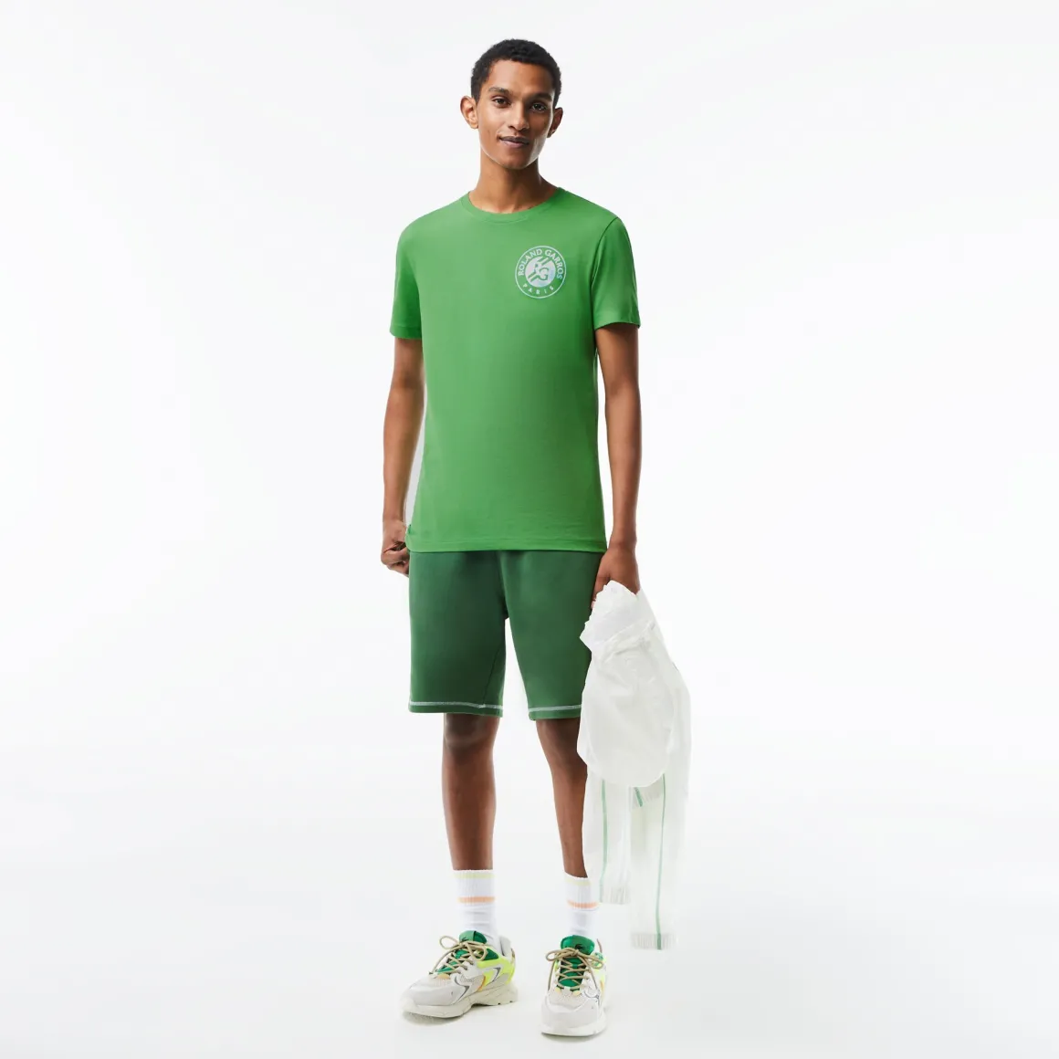 tshirt_unisex_lacoste_pour_rolandgarros__estragon_3.webp Roland-Garros T Shirts & Débardeurs | T-shirts-T-shirt Unisex Lacoste pour - Estragon