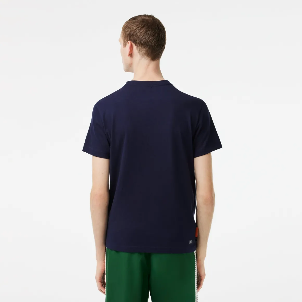 tshirt_unisexe_lacoste_pour_rolandgarros__marine_2.webp Roland-Garros T Shirts & Débardeurs | T-shirts-T-shirt Unisexe Lacoste pour - Marine