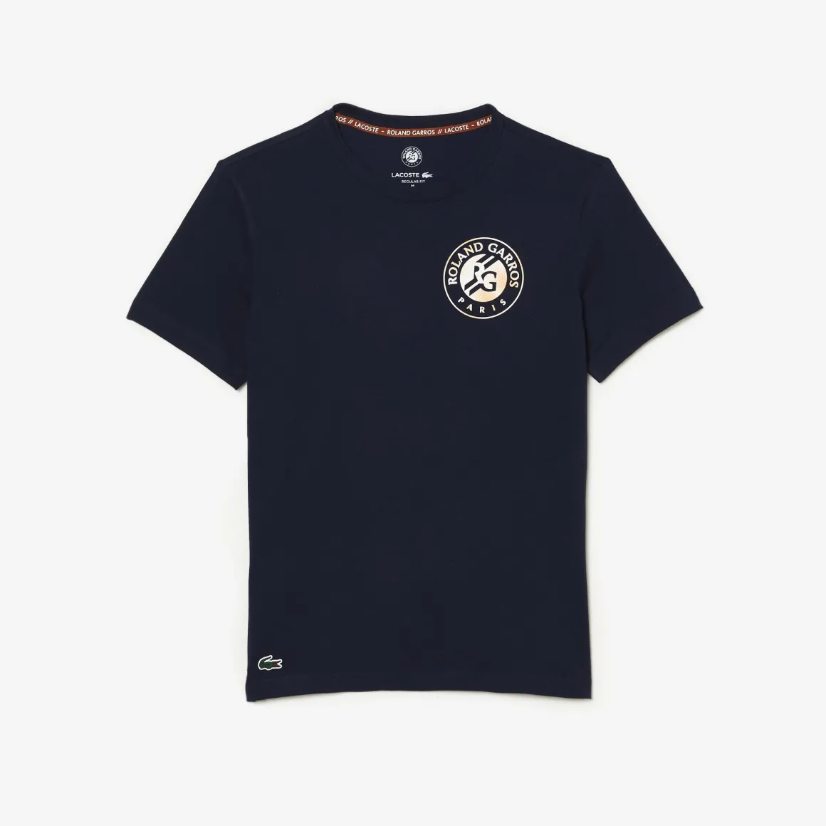 tshirt_unisexe_lacoste_pour_rolandgarros__marine_6.webp Roland-Garros T Shirts & Débardeurs | T-shirts-T-shirt Unisexe Lacoste pour - Marine