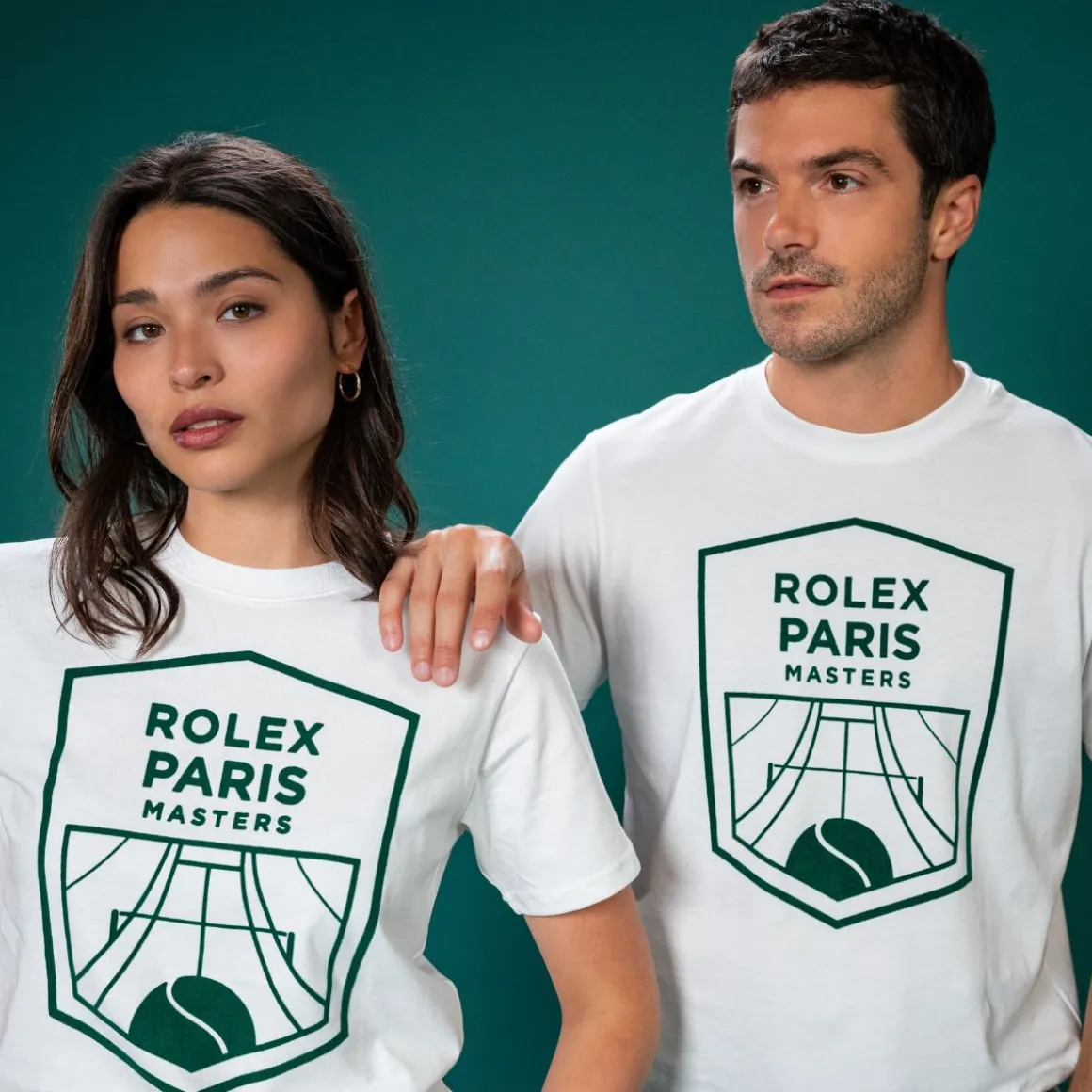 Roland-Garros T Shirts & Débardeurs | T-shirts-T-shirt unisexe Rolex Paris Masters - Blanc