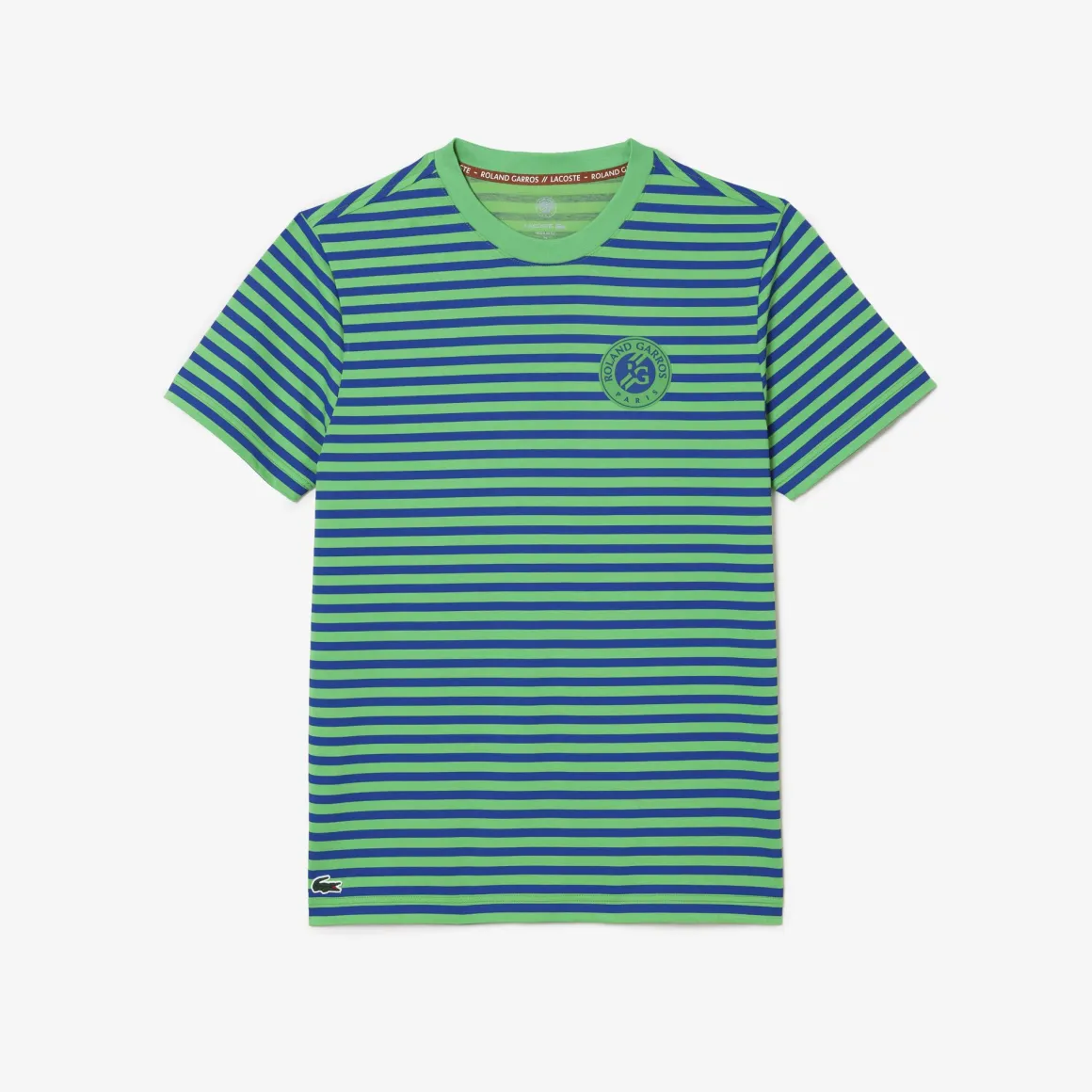 tshirt_unisexe_ultradry_lacoste_x_rolandgarros__vert_4.webp Roland-Garros T Shirts & Débardeurs | T-shirts-T-shirt Unisexe Ultra-Dry Lacoste x - Vert