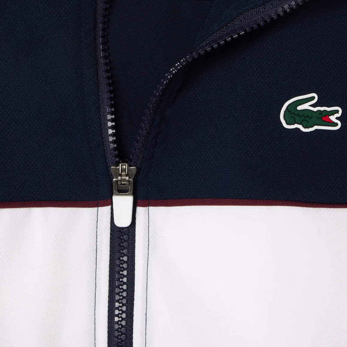 veste_performance_femme_lacoste_x_rolandgarros__marine_et_blanc_6.webp Roland-Garros Tenue De Tennis Femmes | Tenues De Tennis Femmes-Veste Performance femme Lacoste x - Marine et Blanc