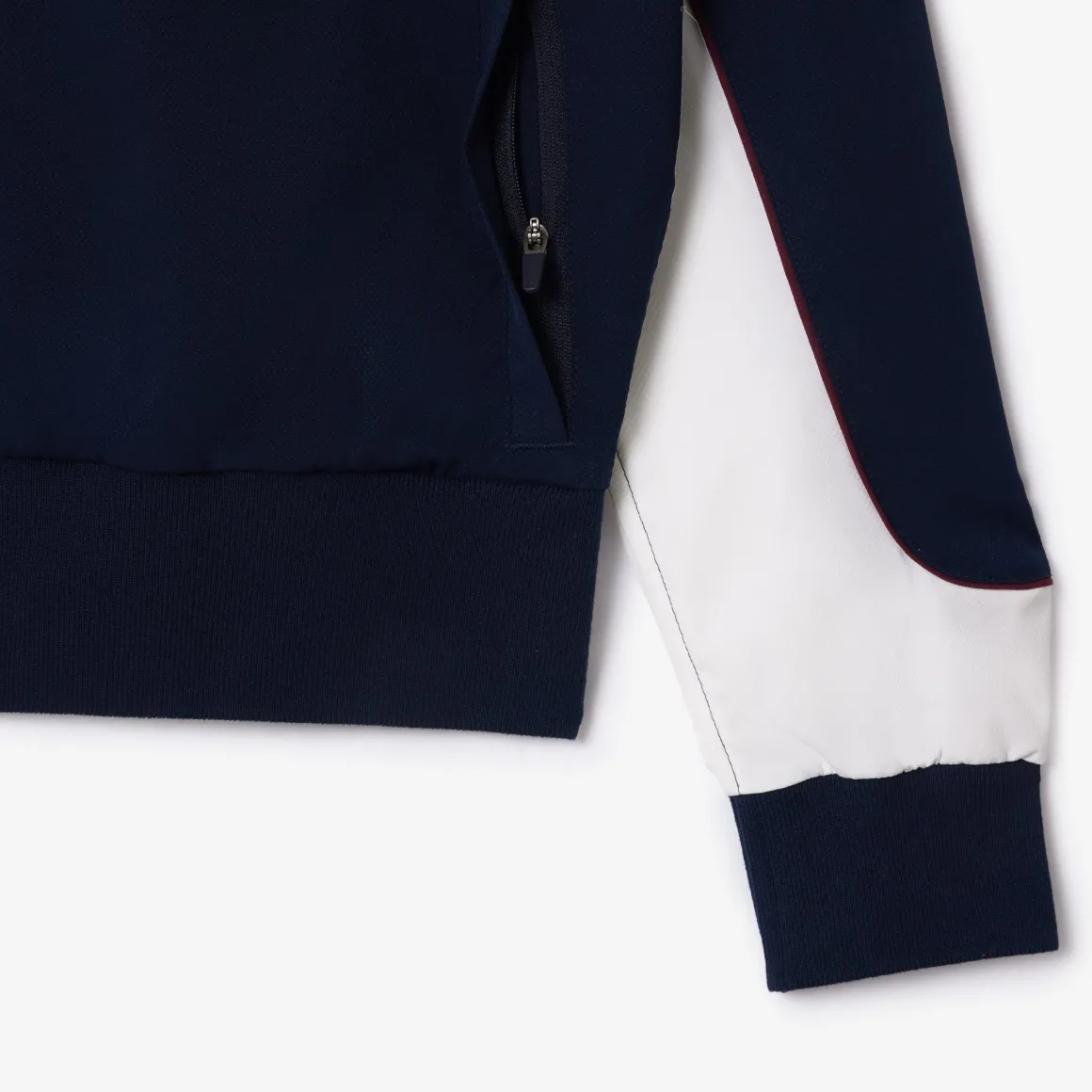 veste_performance_femme_lacoste_x_rolandgarros__marine_et_blanc_7.webp Roland-Garros Tenue De Tennis Femmes | Tenues De Tennis Femmes-Veste Performance femme Lacoste x - Marine et Blanc