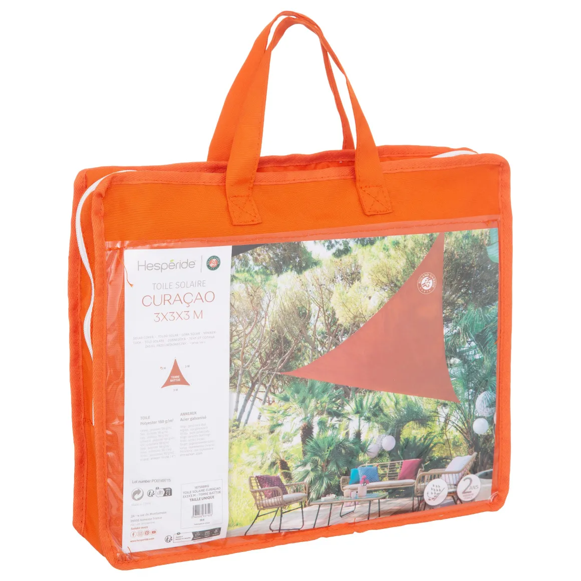 voile_dombrage_triangulaire_rolandgarros__terre_battue_2.webp Roland-Garros Mobilier-Voile d'ombrage triangulaire - Terre Battue